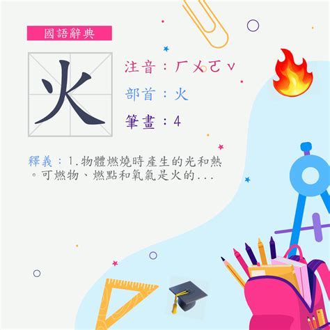 火部首的字有哪些|部首為火的字